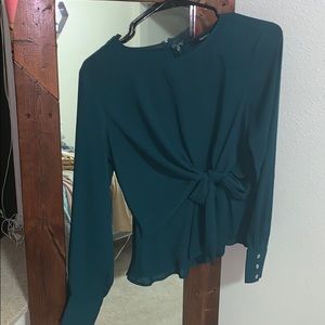 Forever 21 emerald green blouse